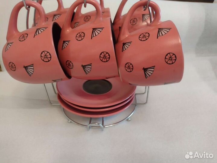 Чайный набор керамика на подставке