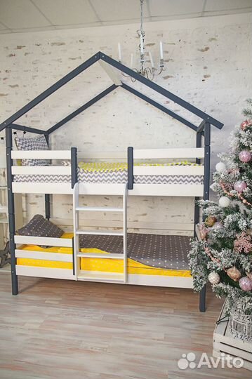 Кровать двухъярусная трансформер разборная