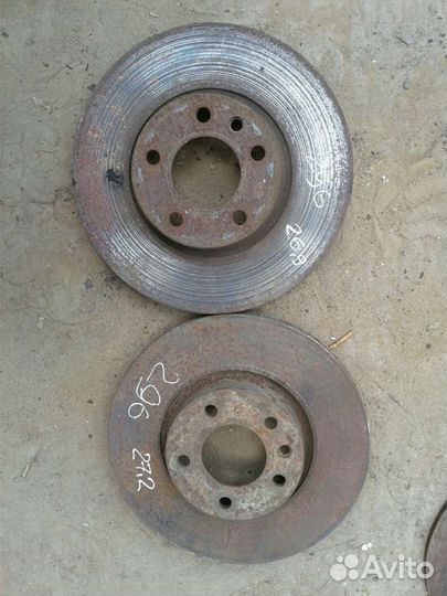 Тормозные диски передние опель омега б 296мм
