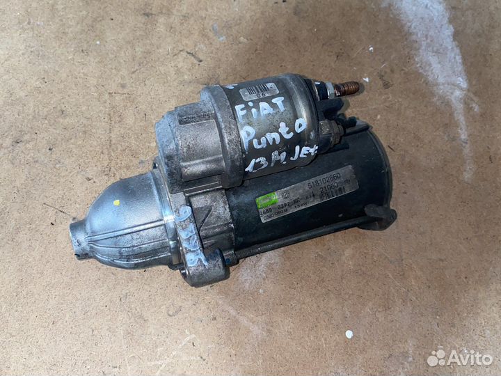 Стартер 518102660 1.3 дизель Фиат Пунто Добло