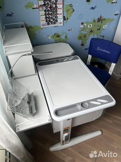 Стол и стул Дэми трансформируемый, полки