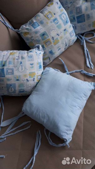 Мягкие бортики в кроватку / подушки для детской кр