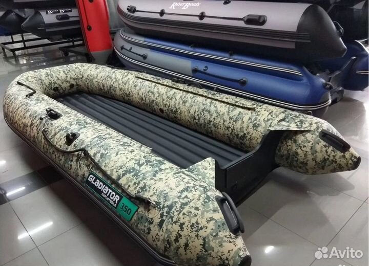Лодка пвх Gladiator E350S Камуфляж