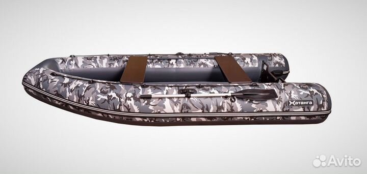 Лодка пвх Sibriver Хатанга Pro-360 нднд кмф серый