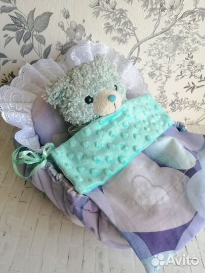 Мягкая кроватка для кукол