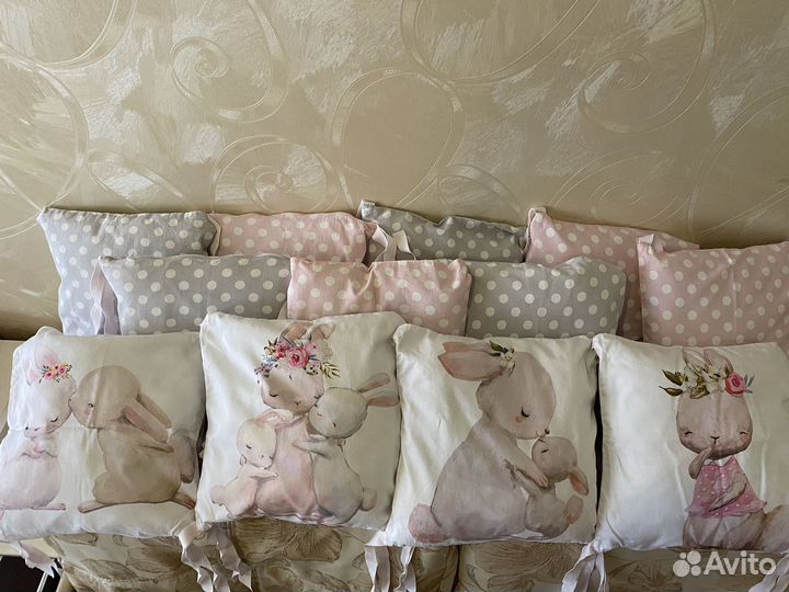 Бортики в детскую кроватку бу