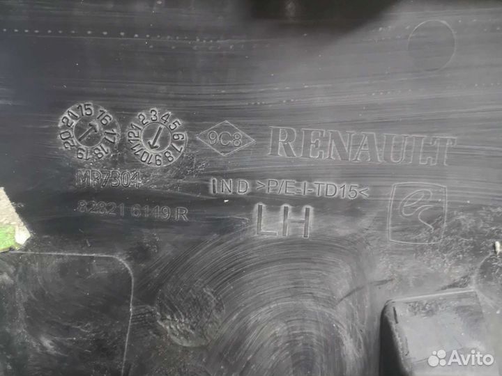 Накладка двери рено каптюр