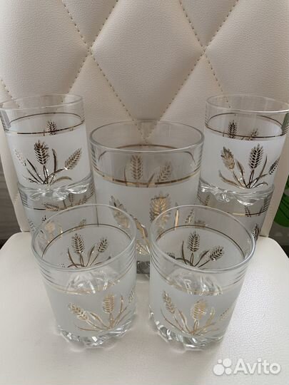 Набор стаканов с ведерком для льда