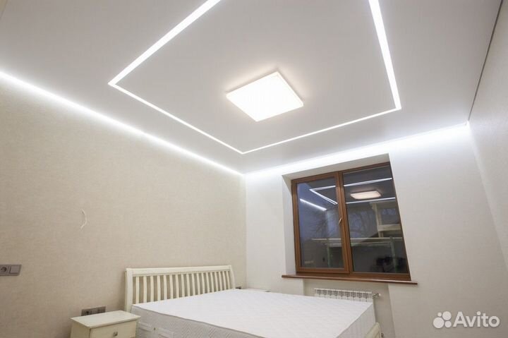 Натяжные потолки под ключ