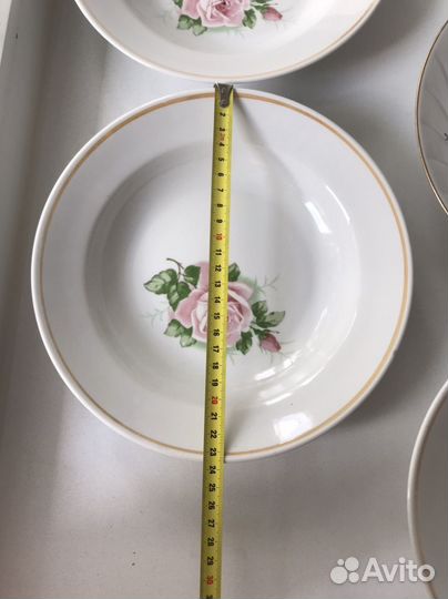 Тарелки большие суповые, винтаж, СССР