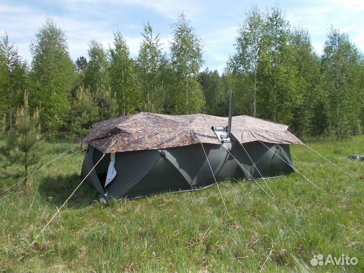 Палатка Куб 2,20-3К,3-сл,Ант-д-тент №2 Уралзонт