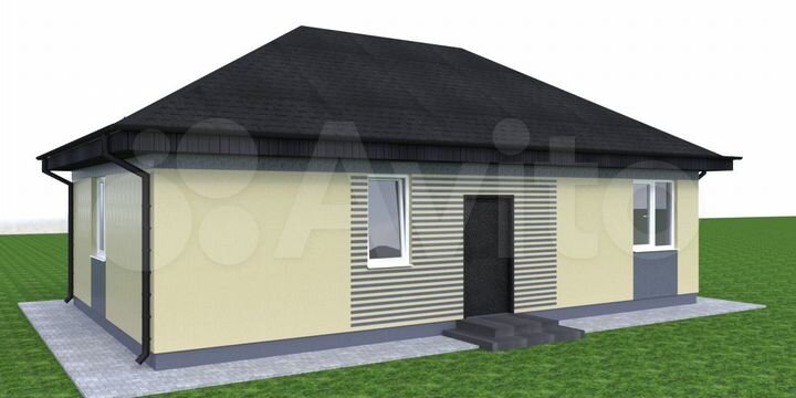 Дом 82,5 м² на участке 6,2 сот.