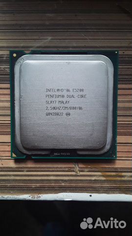 Процессор intel pentium dual-core E5200