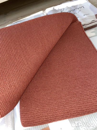 Детский плед loom терракот