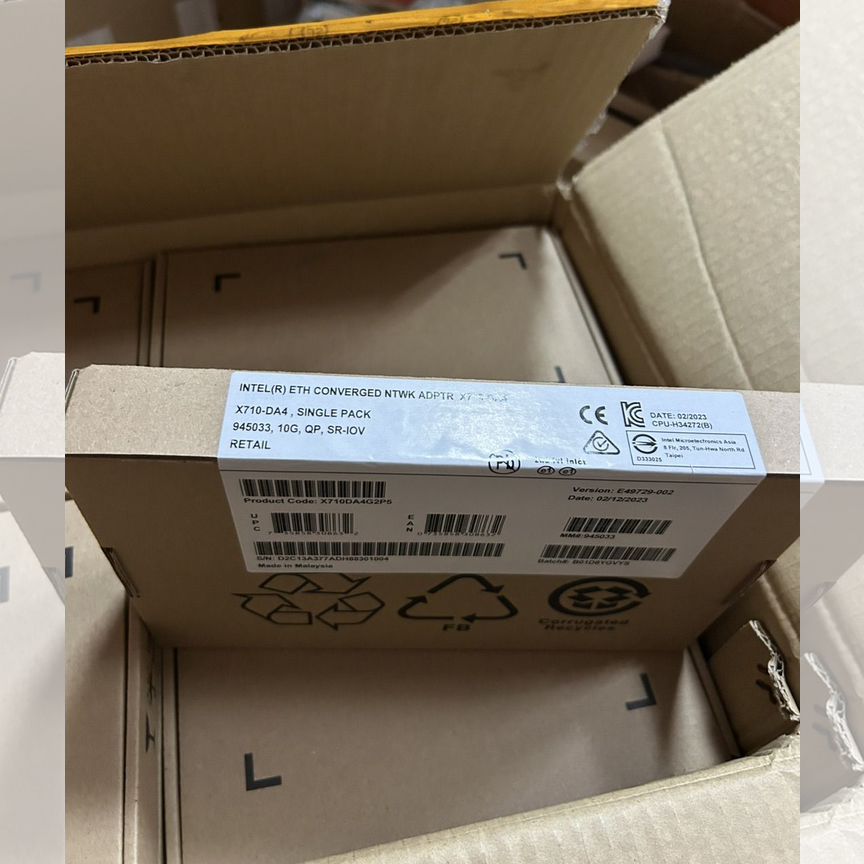 [X710-DA4] Сетевая Карта Intel X710-Da4 X710da4g2p5