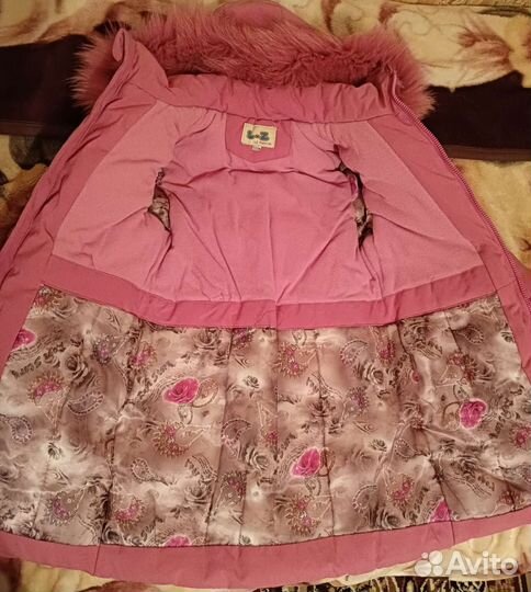 Пуховик для девочки 122
