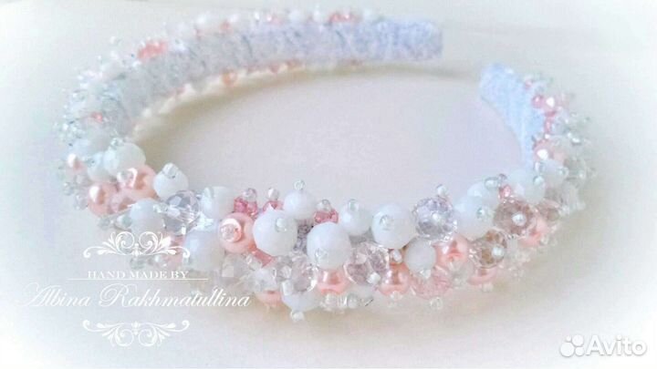 Ободок для волос ручной работы