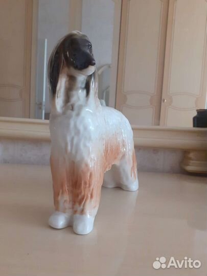 Фарфоровая афганская борзая. СССР. лфз
