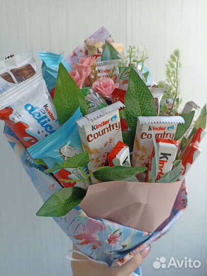 Букет из конфет, съедобный букет, сладкий