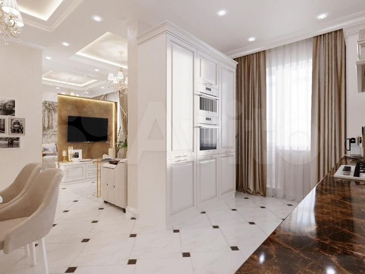 3-к. квартира, 98 м², 16/18 эт.