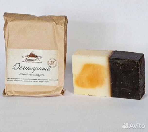 Твердый шампунь Спивак дегтярный