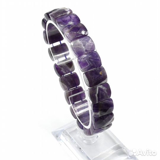 Браслет из агата бразильского 13*18мм