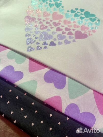 Комплект лонгсливов для девочки 134 h&m