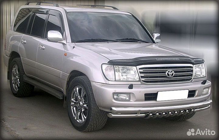 Защита переднего бампера Land Cruiser 100