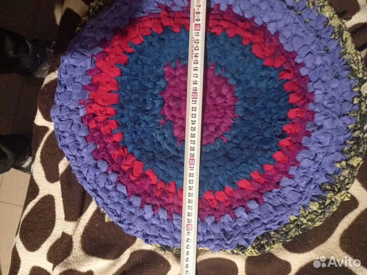 Коврики круглые вязанные