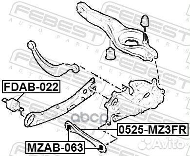 Сайлентблок задней подвески ford focus III CB8