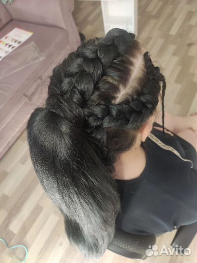 Плетение кос с канекалоном