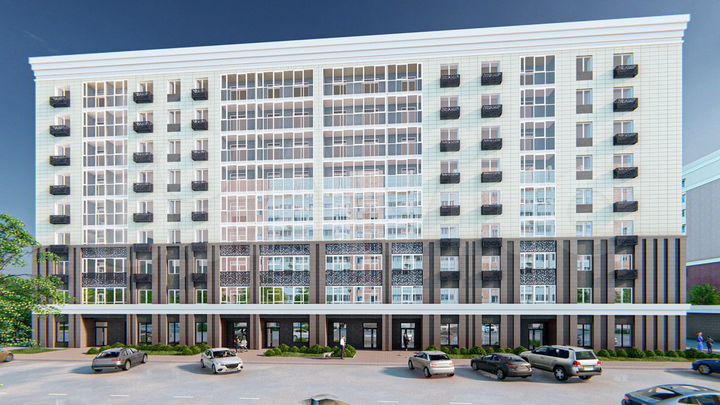 2-к. квартира, 57,3 м², 6/9 эт.