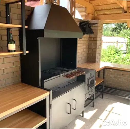 Мангал С печкой под казан