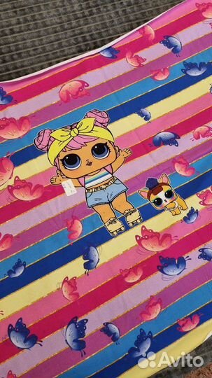 Ткань Кулирка кукла Лол купон 0.6