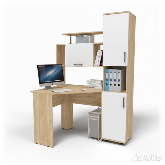 Компьютерный стол угловой с пеналом