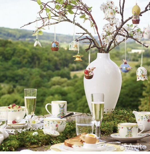 Villeroy Пасха подвески Цветы набор 2 шт