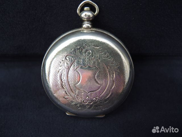 Часы карманные серебряные Brenets. Швейцария