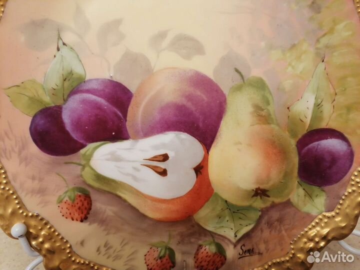 Старинные фарфоровые тарелки. Limoges