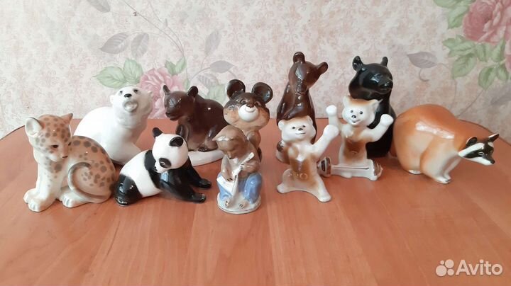 Фарфоровые статуэтки СССР 21 щтук