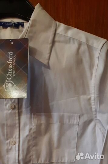 Белые школьные рубашки для мальчика