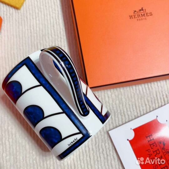 Hermes bleus D'ailleurs кружка фарфоровая