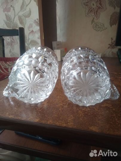 Хрустальные пивные 2 кружки