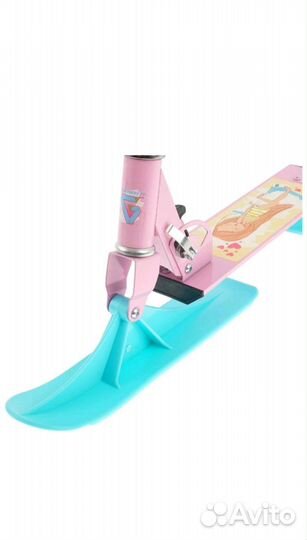Самокат снегокат 2 в 1