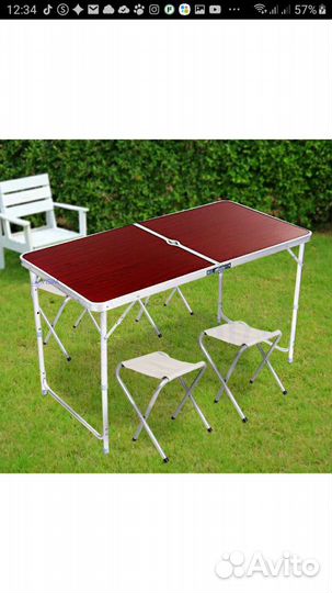 Стол складной новый + 4стула