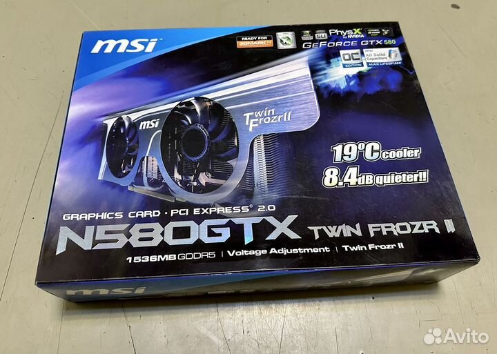 Видеокарта MSI GTX 580 (не рабочая)