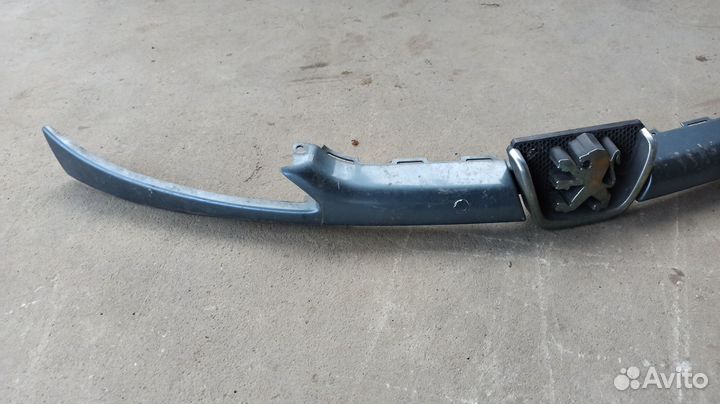 Молдинг бампера Усы Реснички Пежо Peugeot 206