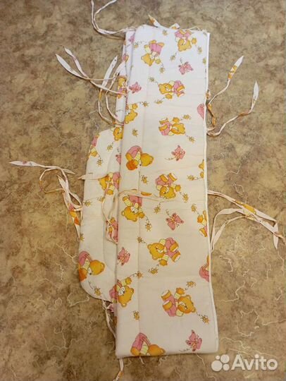 Бортики в кроватку для девочки