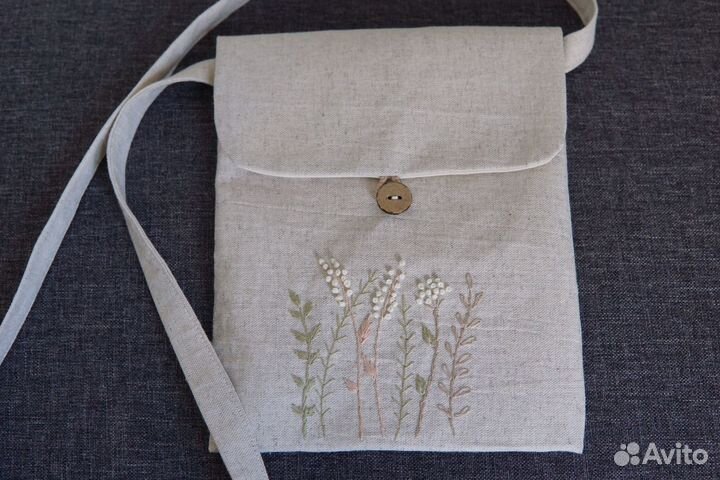 Сумка женская льняная