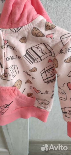 Одежда для девочки. Костюм на флисе на девочку 74