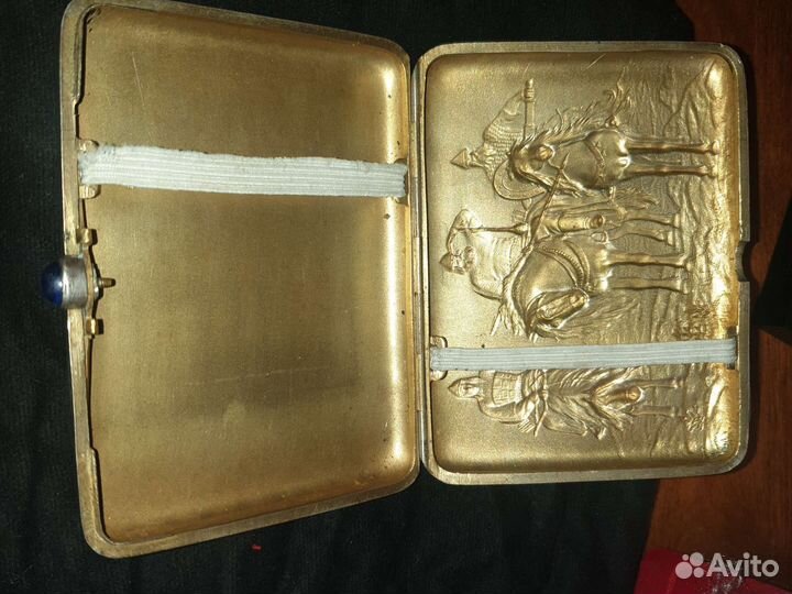 Портсигар серебро